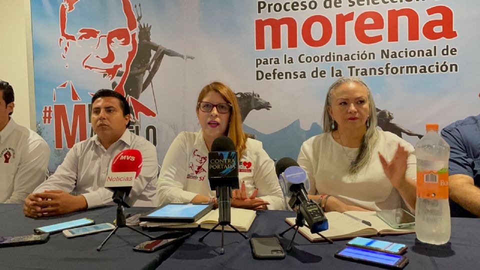 Coordinadora de los trabajos de Marcelo Ebrard en Nuevo León, Guillermina Alvarado.