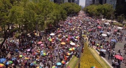 Participan miles de personas a la Marcha del Orgullo LGBT+ en la CDMX