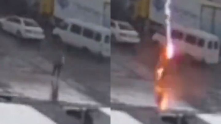 Rayo mata a hombre mientras caminaba bajo la lluvia