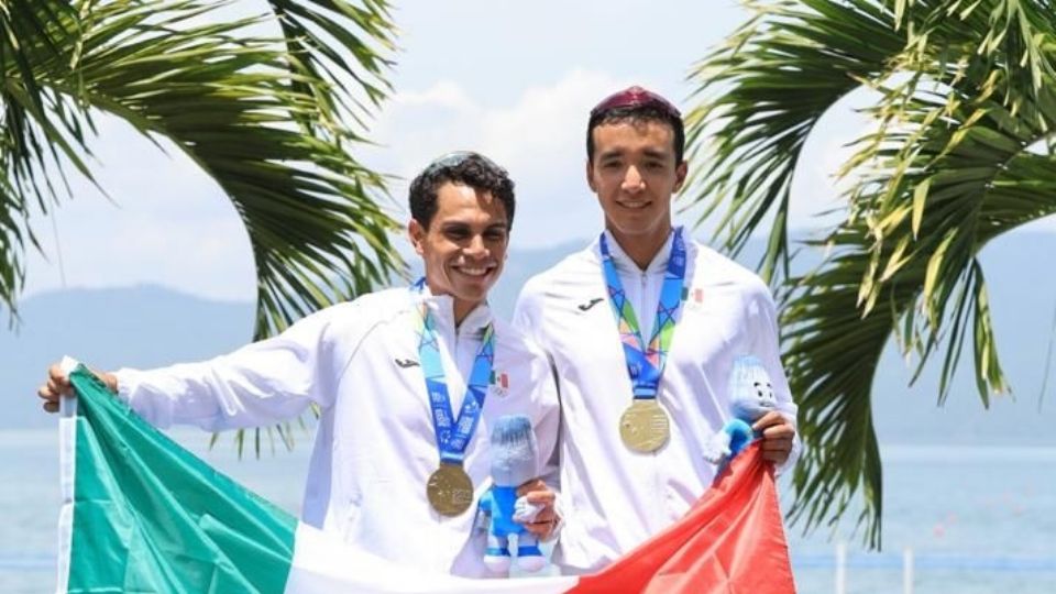 Ricardo de la Rosa y Rafael Mejía, ganaron la medalla de oro en doble scull ligero masculino (LM2x)