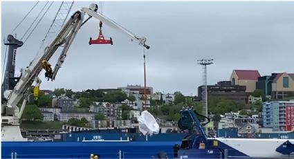 Restos del submarino Titán llegan a Canadá diez días después de la implosión