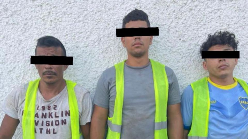 Los detenidos fueron identificados como Roberto “N”, Eulalio “N” y Julio “N”.