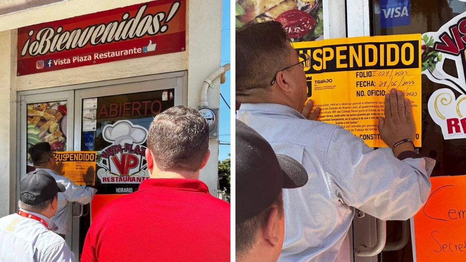 Clausura Secretaría del Trabajo restaurante en Allende, Nuevo León por contratar a menores de edad.