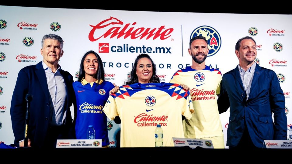 Caliente.MX se convirtió en el nuevo patrocinador principal del Club América, y aparecerá en la parte central del jersey del equipo.