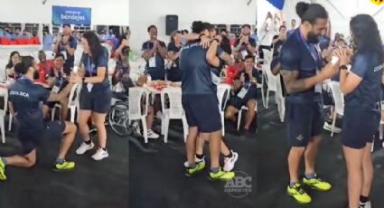 Jugador de Rugby pide matrimonio a su compañera en Centroamericanos