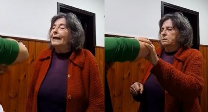 Abuelita que rechaza tatuajes reacciona a tatuaje que su nieta le dedicó