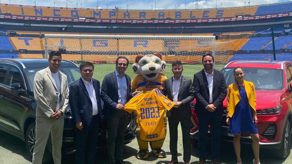 Tigres anunció un acuerdo comercial con Chirey por tres años, la alianza fue oficializada este viernes en el Estadio Universitario