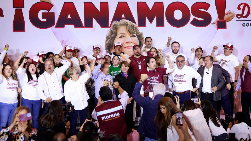 Delfina Gómez se declara ganadora de las elecciones en Estado de México.