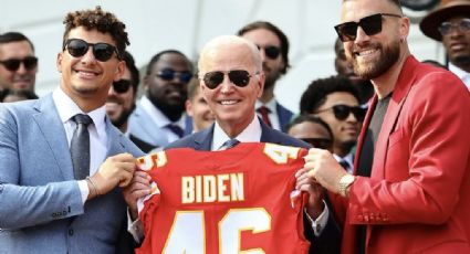 Biden recibe a los Chiefs en la Casa Blanca para celebrar su triunfo en el Super Bowl