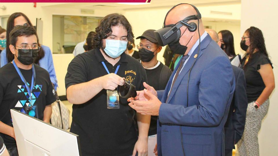 Exposición de videojuegos en 3D.