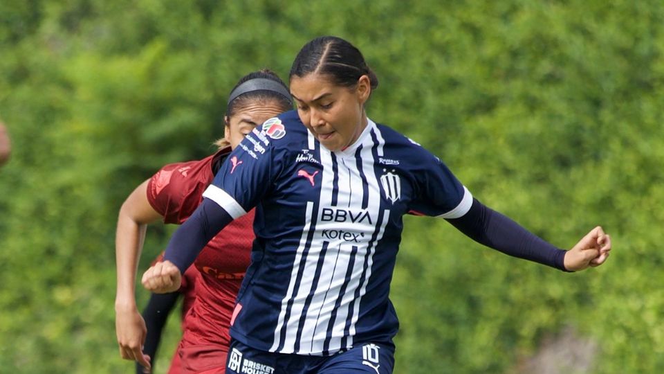 Nicolé Pérez fue una de las anotadoras de Rayadas en el duelo de pretemporada ante Atlético de San Luis.