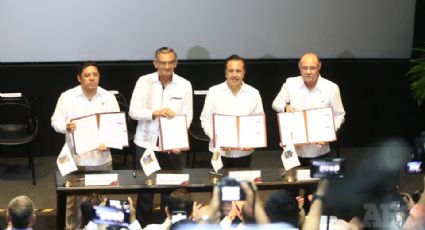 NL firma convenio de seguridad pública con Tamaulipas, San Luis Potosí y Veracruz