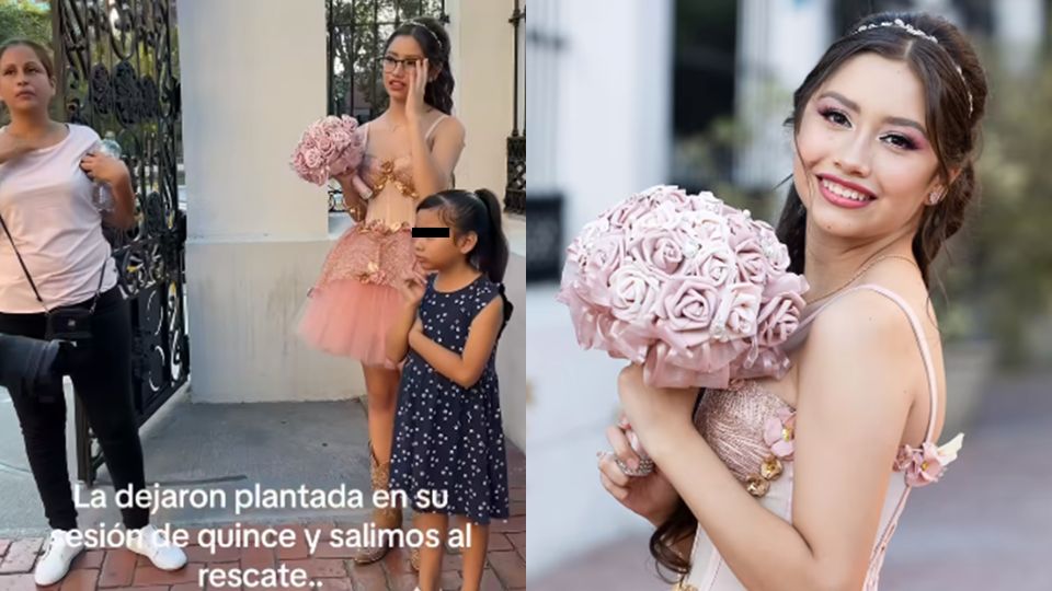 Quinceañera regia salva su sesión de fotos de última hora