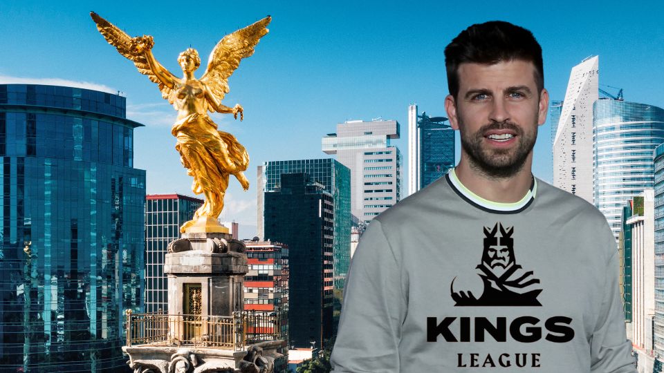 Ángel de la Independencia junto a Gerard Piqué