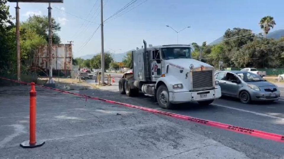 Lugar donde se cometió el atropello en el municipio de Santiago.