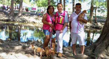 Celebran el Día del Perro con caminata en el parque Tolteca, en Guadalupe