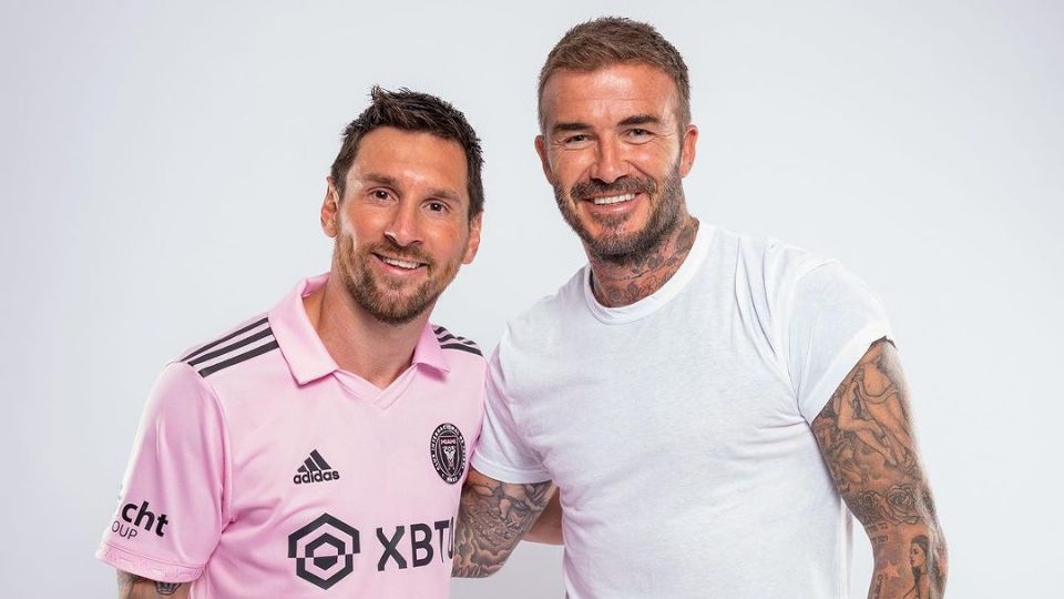 Lionel Messi y David Beckham, directivo del Inter de Miami. La llegada del argentino ayudaría a incrementar el valor del equipo de la MLS.