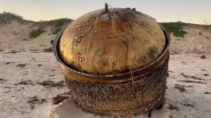 Misterioso objeto metálico aparece en costas de Australia