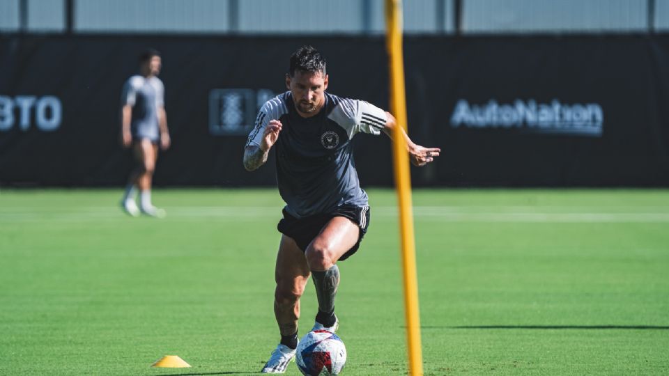 El argentino Lionel Messi entrenó por primera vez con su nuevo equipo, de cara a su debut en la Leagues Cup