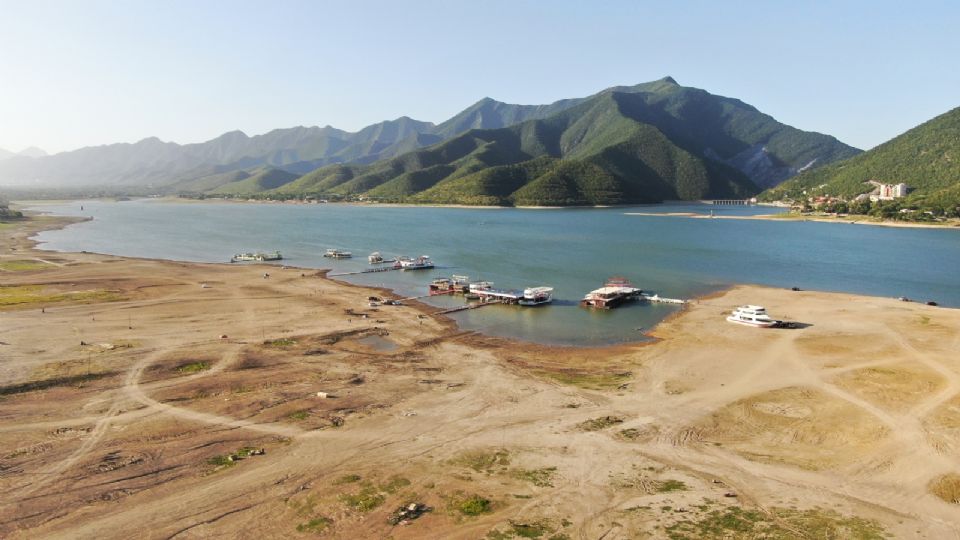 El embarcadero de la Presa La Boca volvió a ser una zona lodosa