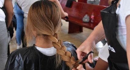 Reclusas del Cereso Femenil de Escobedo donan cabello para personas con cáncer