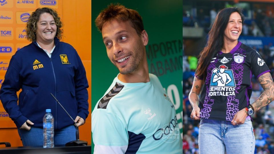 Milagros Martínez, entrenadora de Tigres; Sergio Canales, futuro refuerzo de Rayados y Jennifer Hermoso, una de las goleadoras de Pachuca, forman parte de la 'invasión' española en el futbol mexicano