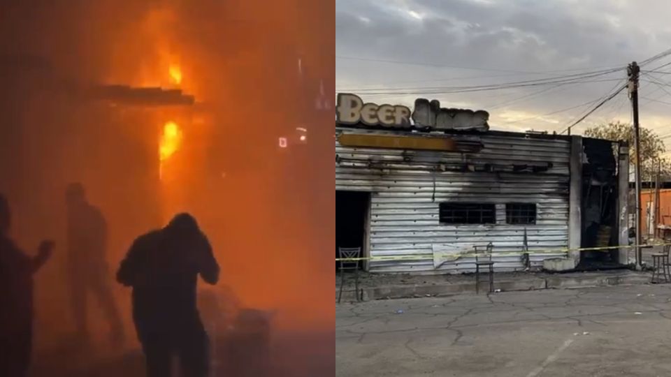 Incendio provocado en bar de Sonora