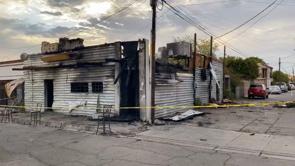 Incendio en el bar Beer House.