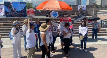 Vecinos de la zona sur de Monterrey protestan en contra de la Línea 5 y 6 del Metro