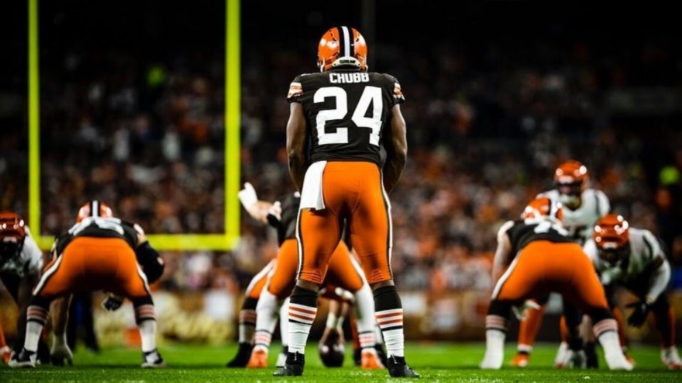 El estelar de los Cleveland Browns en la NFL, Nick Chubb, habló sobre la percepción actual de poco valor por la que atraviesan los corredores