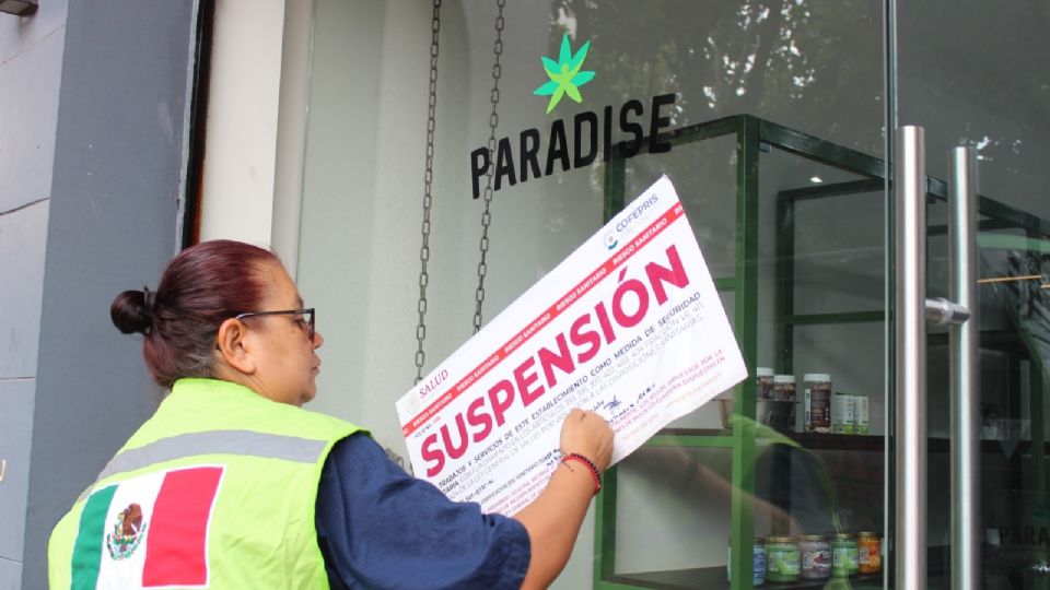 Suspenden sucursales de Paradise, empresa comercializadora de productos cannabis | Twitter / @COFEPRIS