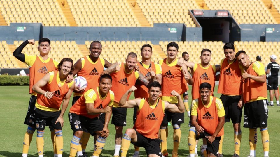 Entrenamiento de Tigres en el Estadio Universitario, previo al viaje a Estados Unidos para encarar la Leagues Cup