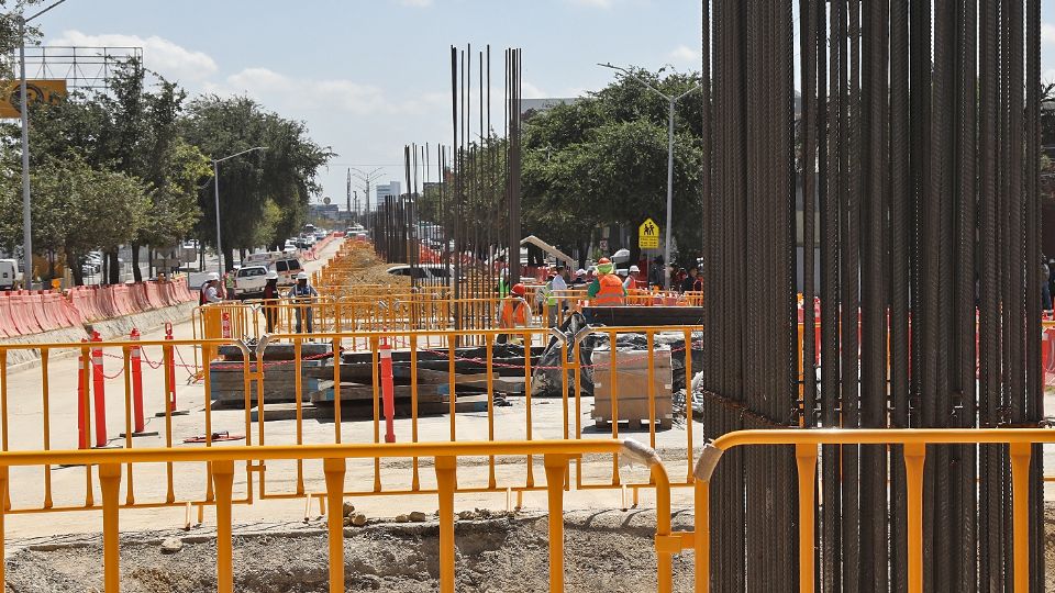 Inicio de colado de columnas de la Línea 6 de Metrorrey