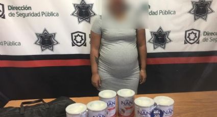 Detienen a mujer embarazada; intentó robar 6 latas de leche en polvo