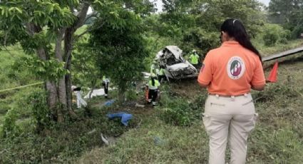 Mueren 5 migrantes hondureños tras accidente carretero en Tabasco