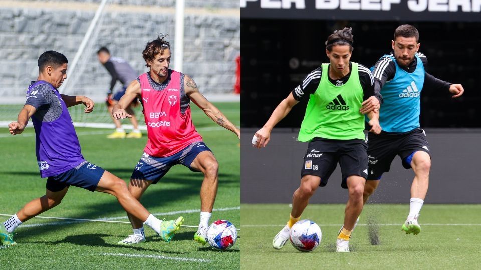 Entrenamientos de Rayados y Tigres, de cara a sus partidos en la jornada 3 de la Leagues Cup en Estados Unidos