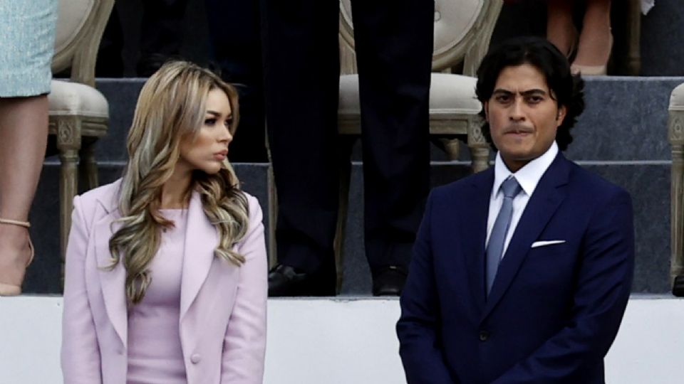 Nicolás Petro Burgos, hijo del presidente Gustavo Petro, junto a su exesposa Day Vásquez.