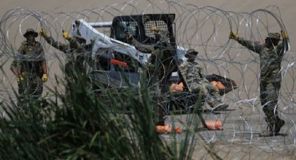 Guardia Nacional de Texas refuerza frontera Juárez- El Paso con púas