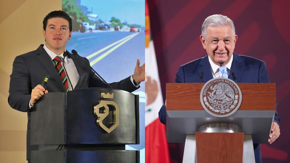 Samuel García, gobernador de Nuevo León, Andrés Manuel López Obrador, Presidente de México.