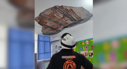 Cae techo de primaria y deja 4 niños lesionados en Escobedo