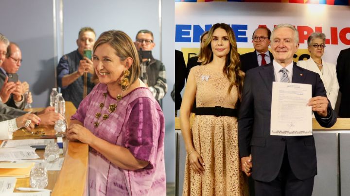Xóchitl y Creel se registran como aspirantes a la candidatura presidencial