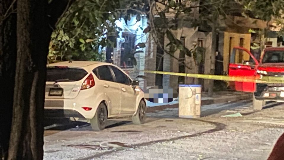 Hombre muerto atacado a balazos en Monterrey.