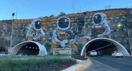 Extienden mural 'Guardianes' en el túnel de la Loma Larga