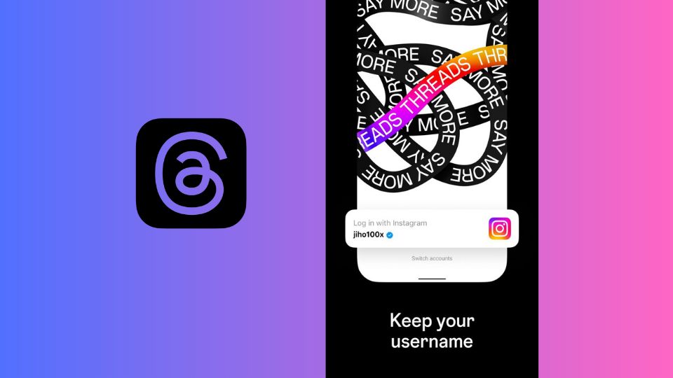 Threads se enlaza desde Instagram.