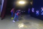 Graduación de kínder en teatro de Guadalupe se inunda por fuertes lluvias