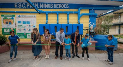 Fundación AIEn entrega nuevo sistema de captación de agua en escuela de Monterrey