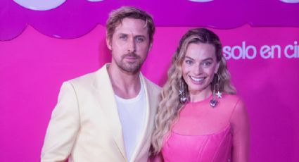 Ryan y Margot deslumbran en la alfombra rosa de 'Barbie' en México