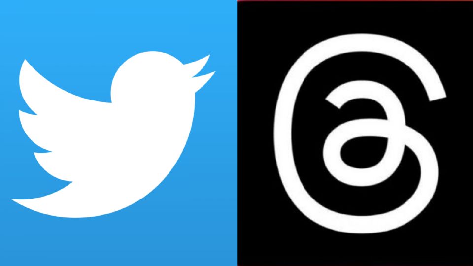 Logos de Twitter y Threads.