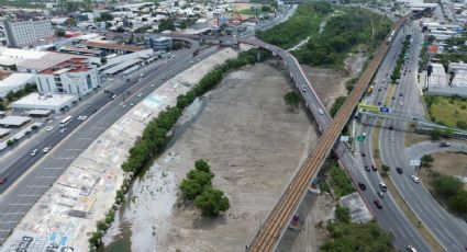 Desmontan el río Santa Catarina en tramo de Guadalupe