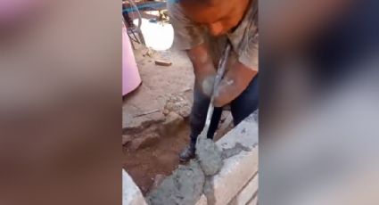 Hija comparte con orgullo la historia de su padre, un carpintero y albañil sin brazos